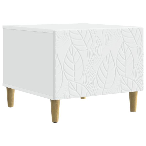 vidaXL Konferenčný stolík Biela 50 x 49 x 40 cm Kompozitné drevo
