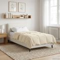 vidaXL Prikrývka na celý rok 155 x 220 cm 4 ročné obdobia Krémová