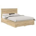 vidaXL Rám postele Sonoma dub 140 x 190 cm Kompozitné drevo
