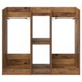 vidaXL Golfová skriňa Jednofarebný Staré drevo 102 x 45 x 85,5 cm