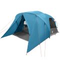 vidaXL Dómový stan pre 4 osoby so strechou Modrá 455 x 252 x 178 cm