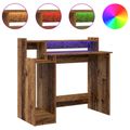 vidaXL Stôl Staré drevo 97 x 45 x 90 cm Kompozitné drevo