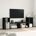 vidaXL TV stolíky 2 ks čierne 75 x 30 x 50 cm cm kompozitné drevo