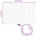 vidaXL Hexagonálny plot s stĺpom 25 x 0,6 m PVC potiahnutá oceľ Sivá