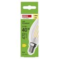 LED žiarovka Filament sviečka / E14 / 3,4 W (40 W) / 470 lm / teplá biela