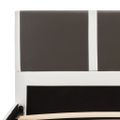 vidaXL Rám postele sivo-biely umelá koža 160x200 cm