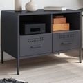 vidaXL TV skrinka antracitová 68x39x50,5 cm oceľ