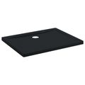 vidaXL Sprchová základná vanička s bodkami 90 x 70 x 4 cm ABS Čierna