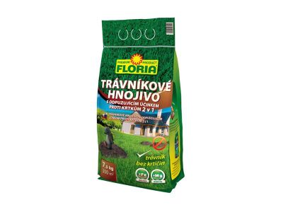 Hnojivo na trávnik proti krtkom FLORIA 7,5 kg