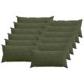 vidaXL Poťah na podložku 12 pcs HEERLEN Zelená 40 x 80 cm manšestr