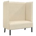 vidaXL Pohovka s vysokým operadlom 101cm Krémová látka