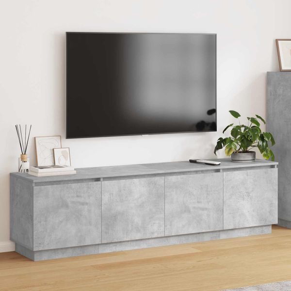vidaXL TV skrinka Betónová šedá 180 x 38 x 49 cm Kompozitné drevo