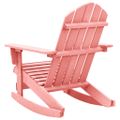 vidaXL Záhradná hojdacia stolička Adirondack jedľový masív ružová