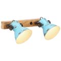 vidaXL Nástenná lampa 25 W šmuhovaná modrá 45x25 cm E27