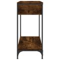 vidaXL Konzolový stolík dymový dub 75 x 34,5 x 75 cm kompozitné drevo