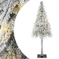 vidaXL Vianočný stromček Biela 150 cm PE a oceľ