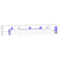 vidaXL TV skrinka s LED svetlami biela 230x36,5x40 cm