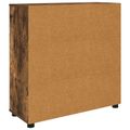 vidaXL Úložná skrinka 80 x 31 x 81 cm Kompozitné drevo Dymová dub