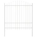 vidaXL Záhradný plot WOERDEN 6 ks 170 x 215 cm Biela