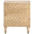 vidaXL Nočné stolíky 2 ks 40x33x46 cm masívne mangovníkové drevo