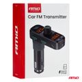 FM vysielač 2×USB-A 1×USB-C microSD 12V 24V AMiO-04653