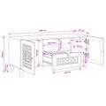 vidaXL TV jednotky Svetlohnedá 105 x 33 x 46 cm Kompozitné drevo