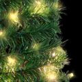 vidaXL Umelý vianočný stromček vyskakovací 50 LED zelený 120 cm