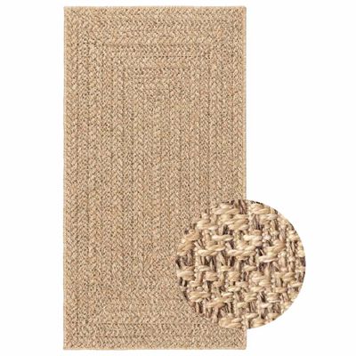 vidaXL Koberec ZIZUR 80x150 cm, jutový vzhľad, interiér a exteriér