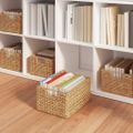 vidaXL Úložné košíky 2 ks Vodný hyacint 35 x 25 x 17 cm Prírodná