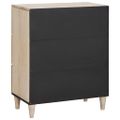 vidaXL Servírovacia skriňa 60 x 33 x 75 cm mangový masív Biela
