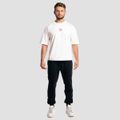 Tričko Boxy Shaker White - GymBeam, veľkosť XL