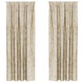 vidaXL Sametové závesy 2 ks Krémová 245 x 140 cm Zamat
