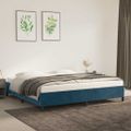 vidaXL Rám postele bez matraca tmavomodrý 200x200 cm zamat