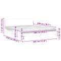 vidaXL Posteľ s matracom Dover tmavosivý 180x200 cm zamat