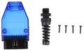 Zástrčka OBD-II so 16 pinmi na montáž vlastného kábla MECHANIC CABLE 31, modrá SIXTOL