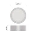 LED prisadené svietidlo NEXXO, kruhové, biele, 7,6W, CCT