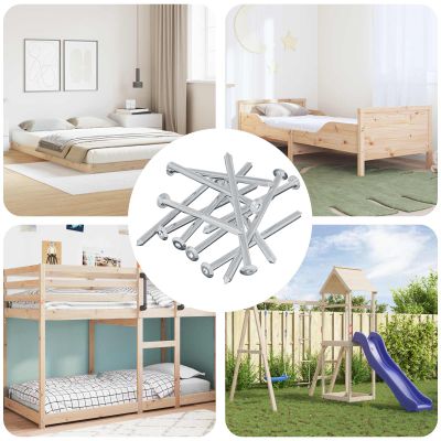 vidaXL Skrutka 1000 pcs Strieborná M6 x 100 mm Oceľ