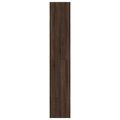 vidaXL Botník so 4 výklopnými zásuvkami hnedý dub 80x34x187,5 cm