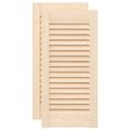 vidaXL dvierka skriniek Louvred Design 2 ks 61,5x29,5cm masív borovica