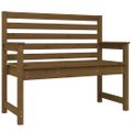 vidaXL Záhradná lavica medovohnedá 109x48x91,5 cm masívna borovica