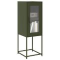 VidaXL Príborník Olive Green 36x39x107 cm Oceľ valcovaná za studena