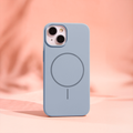 Silicone Thin Mag case for iPhone 16e / 17e light blue