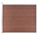 vidaXL Plotový panel WPC 175x146 cm hnedý