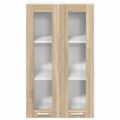 vidaXL Závesná skrinka Sonoma dub 60 x 31 x 100 cm Kompozitné drevo