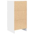 vidaXL Komoda biela 37,5x35x76 cm spracované drevo