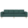 vidaXL Pohovka do obývačky Tmavozelená 250 x 77 x 76 cm Polyester