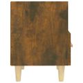 vidaXL Nočný stolík dymový dub 40x35x47 cm