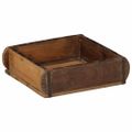 vidaXL Podnos Hnedá 29 x 31 x 10 cm Masívne obnovené drevo