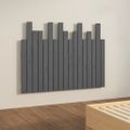 vidaXL Nástenné čelo postele sivé 108x3x80 cm masívna borovica