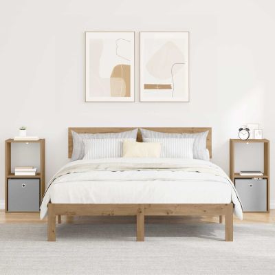 vidaXL Nočný stolík so zásuvkou 2 pcs Remeselný dub 35 x 32 x 68,5 cm